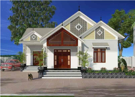 Mẫu nhà cấp 4 đẹp với chi phí hợp lý khoảng 300 triệu đồng 2 Nhà cấp 4 phong cách châu Âu mang vẻ đẹp đẳng cấp và sang trọng