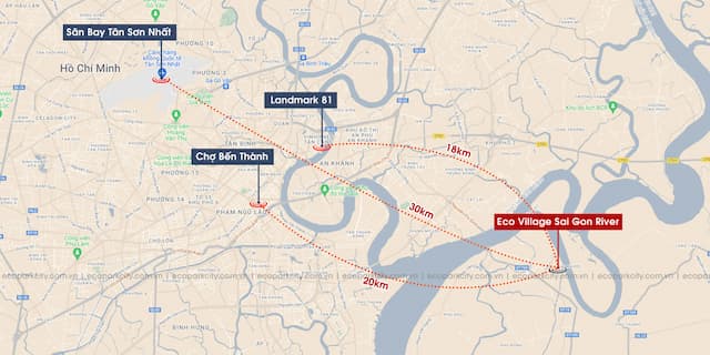 Vị trí Eco Village Saigon River nằm ở đâu?