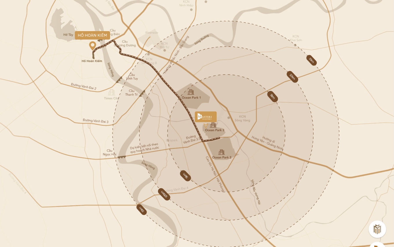 Dự án chung cư của Masterise Homes sở hữu vị trí đắc địa trong thị trường bất động sản